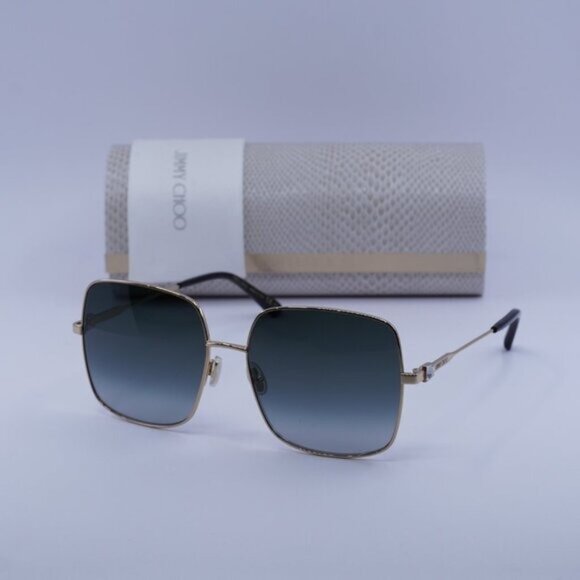 Jimmy Choo LILI/S 02M2 9O Square Sunglasses - Gold/Grey Gradient - Picture 5 of 10